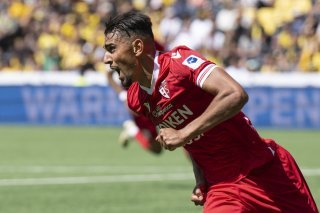 Ilyas Chouaref auteur du 2-1 pour Sion contre YB